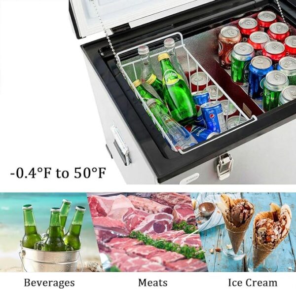 Congélateur coffre de 63 litres avec écran LCD – Image 3