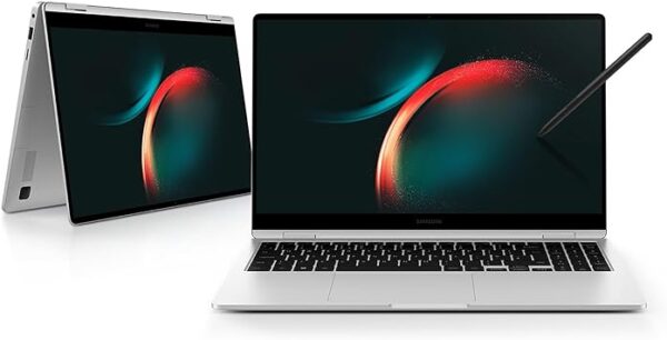 Samsung Galaxy Book3 360, Ordinateur Portable, 15.6", Intel Core i7, 16 Go RAM, 512 Go SSD, Intel Xe Graphics, Argent, Clavier AZERTY FR